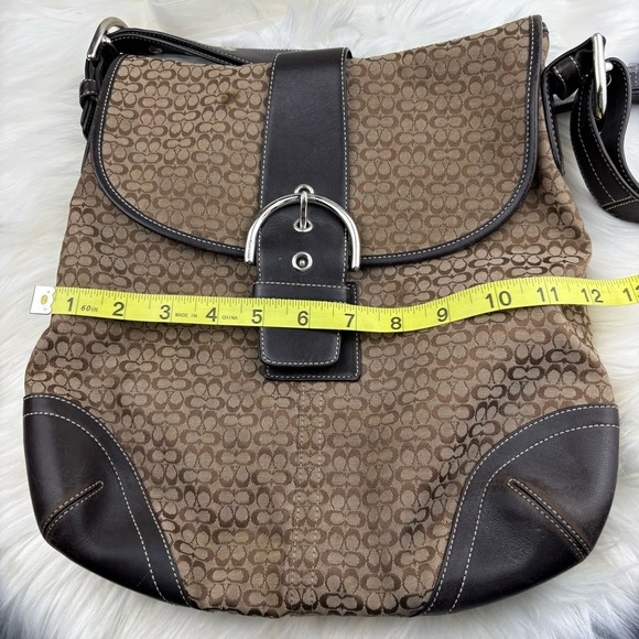 COACH SOHO MONOGRAM CONVERTIBLE SHOULDER CROSSBODY BAG - Picture 13 of 13